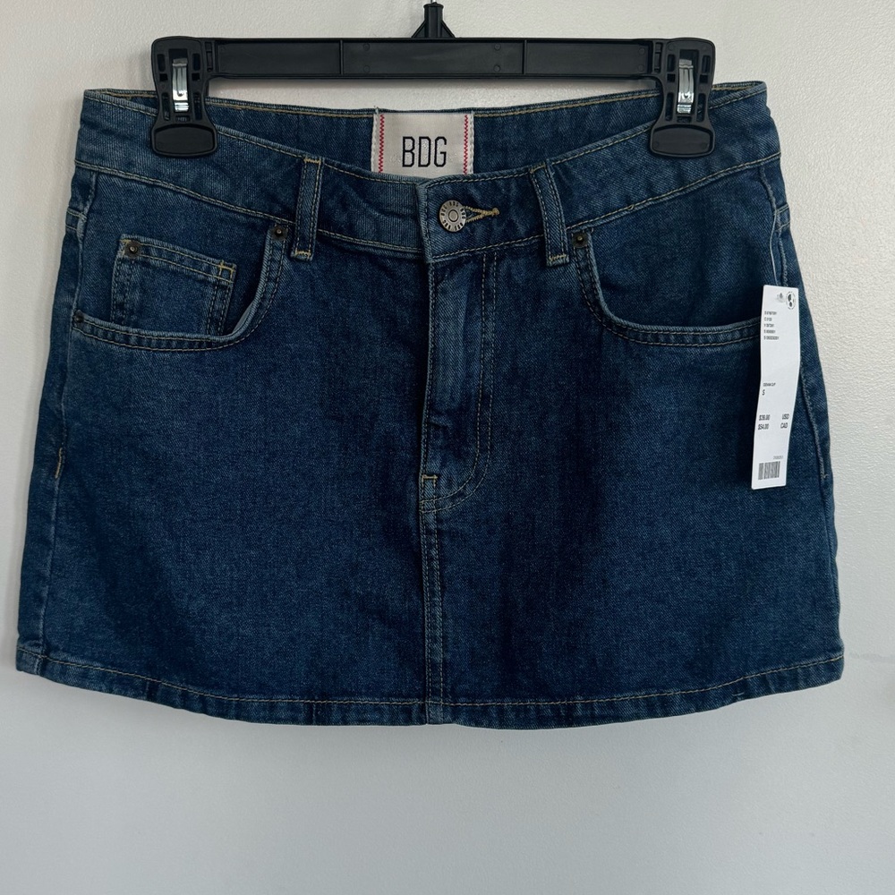 BDG Dark Blue Mini Skirt